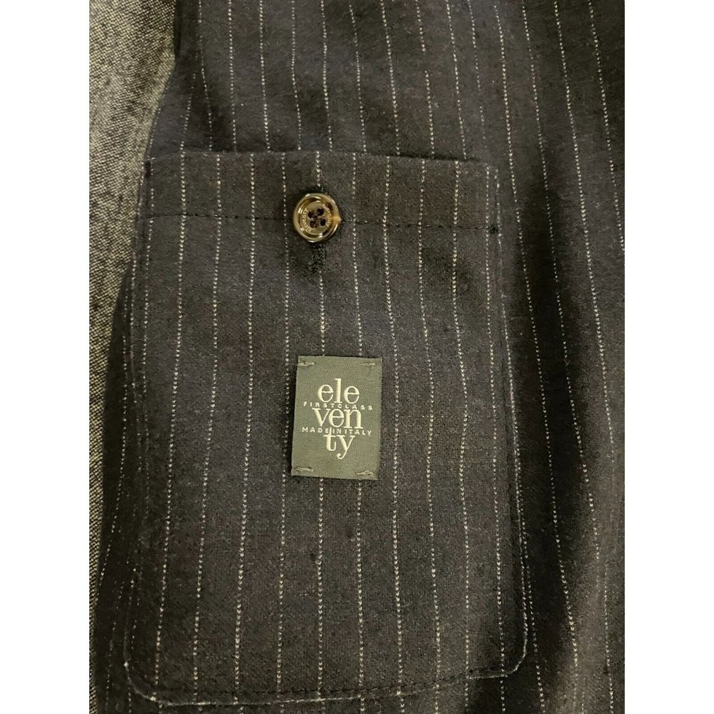 ELEVENTY made in italy Double Faced Jersey Jacket in Pinstripe Size 44 $1195 - Picture 11 of 11
